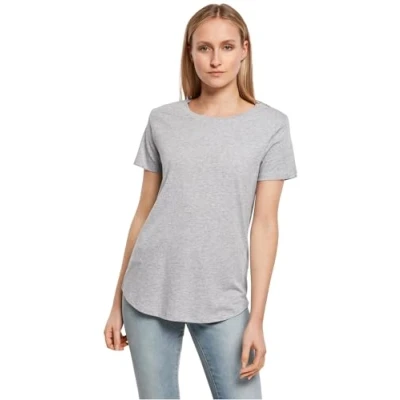 Abbildung von Build Your Brand Women&#039;s BY057 Ladies Fit Tee T Shirt, Heather Grey, XS