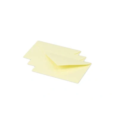 Abbildung von Clairefontaine 5450C Packung mit 20 Umschläge Pollen, Mini Format 7,5x10 cm, 120g, ideal für Ihre Einladungen und Korrespondenz, Kanariengelb, 1 Pack