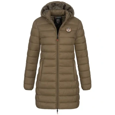 Abbildung von Geographical Norway Steppjacke Winter Jacke Parka Lange Kapuzenjacke Steppmantel Outdoor