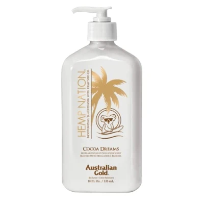 Abbildung von Australian Gold Hemp Nation Cocoa Dreams Tan Extender Body Lotion 535 ml