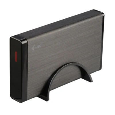 Abbildung von i tec USB 3.0 Advance MySafe externes 8.9 cm 3.5 Zoll Festplattengehäuse für SATA I,II,III HDD Alugehäuse optimale Kühlung,Schwarz, Metallisch
