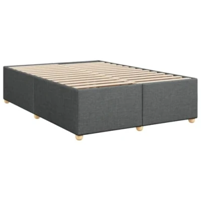 Abbildung von vidaXL Bettgestell ohne Matratze Dunkelgrau 160x200 cm Stoff