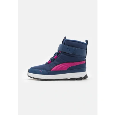 Abbildung von Puma Evolve BOOT AC Unisex Hikingschuh für Kinder, Größe: 32, Persian blue/magenta gleam Lederimitat/textil