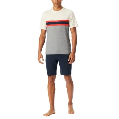 Abbildung von Schiesser Herren Schlafanzug kurz Rundhals Casual Nightwear Pyjamaset, hellrot_182607, 48