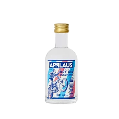 Abbildung von Applaus Dry Gin SUEDMARIE handcrafted nach klassisch schwäbischer Art, mit Wacholder, Amalfizitrone, süsser Angelikawurzel und Ingwer, 1 x 0.05 l