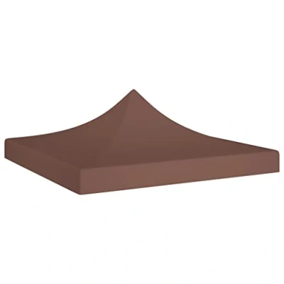 Abbildung von vidaXL Partyzelt Dach UV beständig Wasserbeständig Ersatzdach Dachplane Zeltdach Ersatz Plane für Gartenzelt Pavillon 3x3m Braun 270g/m²
