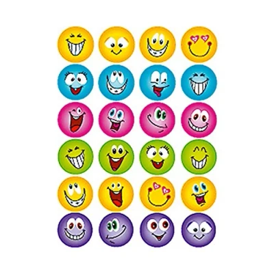 Abbildung von 10 x HERMA Schmucketiketten Magic Smilies Glimmerfolie VE=1 Blatt