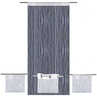 Abbildung von Fadenvorhang, Bestlivings, Stangendurchzug, Fadengardine mit Stangendurchzug und Metallic Streifen, vers. Größen