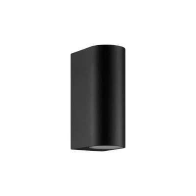 Abbildung von Außenwandleuchte Dion Double, schwarz, GU10, Aluminium, IP44