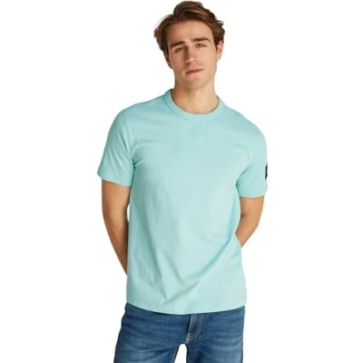 Abbildung von Calvin Klein Jeans Badge Regular TEE Tshirt basic, Herren, Größe: XXL, Fresh mint