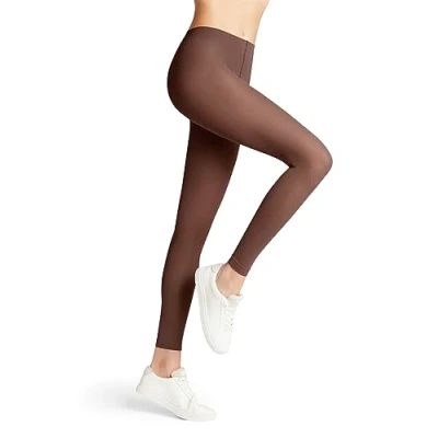 Abbildung von FALKE Damen Leggings Pure Matt 50 DEN W LE halb blickdicht einfarbig 1 Stück, Braun (Brandy 5167) neu umweltfreundlich, S M