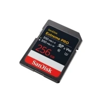 Abbildung von SanDisk Extreme PRO 256 GB SDXC UHS II Karte,bis zu 300 MB/s Lesegeschwindigkeit &amp; Schreibgeschwindigkeit, V90, 8K
