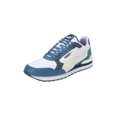 Abbildung von PUMA Unisex ST Runner v4 L Sneaker, White Creamy Vanilla Blue Horizon Gray Skies, 36 EU
