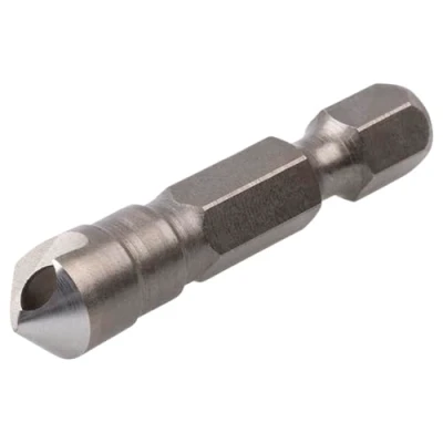 Abbildung von wolfcraft Querlochsenker ∅ 8 mm I 4370000 mit Sechskantschaft Zum Entgraten und Ansenken von Bohrlöchern in Holz, NE Metall Kunststoff Made Germany