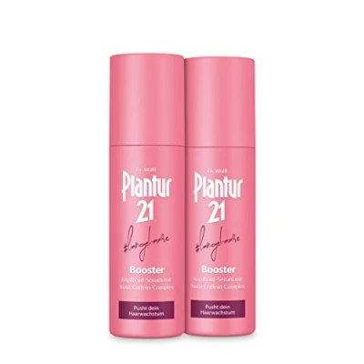 Abbildung von Plantur 21#langehaare Booster 2 x 125 ml Kopfhaut Serum mit Coffein Complex Beschleunigt das Haarwachstum Haarpflege Anti Haarausfall Versorgt die Haarwurzel Energie