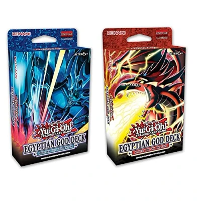 Abbildung von Yu Gi Oh! TRADING CARD GAME Ägyptisches Götter Deck Set: Obelisk der Peiniger + Slifer Himmelsdrache Deutsche Ausgabe