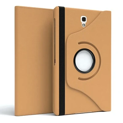 Abbildung von EAZY Case Tablet Hülle kompatibel mit Samsung Galaxy Tab 2 7.0, 360 Standfunktion I Schutzhülle Sleep &amp; Wake Funktion Tablethülle, aus Kunstleder, Hellbraun