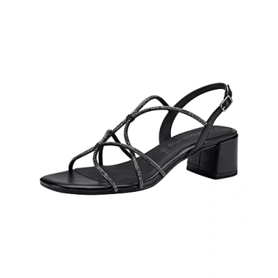 Abbildung von Tamaris Riemensandalette, Damen, Größe: 37, Black metallic Schuhe