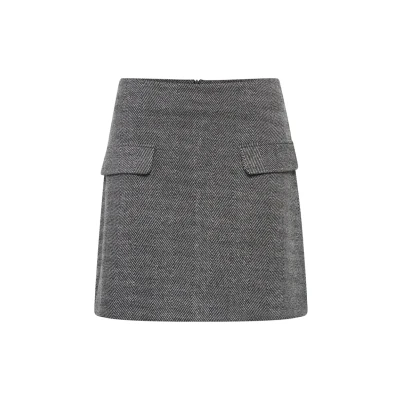 Abbildung von ICHI Ihkate Alinienrock, Damen, Größe: Large, Black