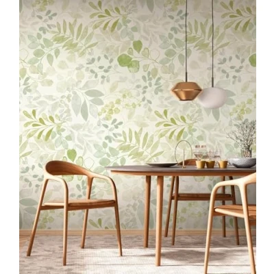 Abbildung von A.S. Création Fototapete &quot;Aquarell Dreams Blumen Tapete Mustertapete Blätter Blumen&quot;, matt, Vliestapete Landhaus für Schlafzimmer Küche Wohnzimmer Design