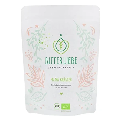 Abbildung von BitterLiebe® Teemanufaktur Mama Kräuter Bio Kräutertee lose für Mütter mit der Kraft Bitterstoffe I Bitterkräuter, Fenchel, Anis, Kümmel uvm. (150g)