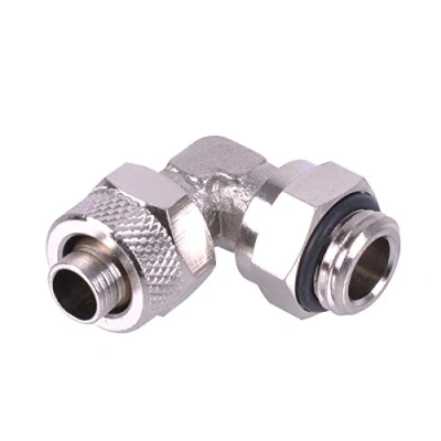 Abbildung von Aquatuning 10/8mm (8x1mm) Anschraubtülle G1/4 90 drehbar Wasserkühlung Anschlüsse