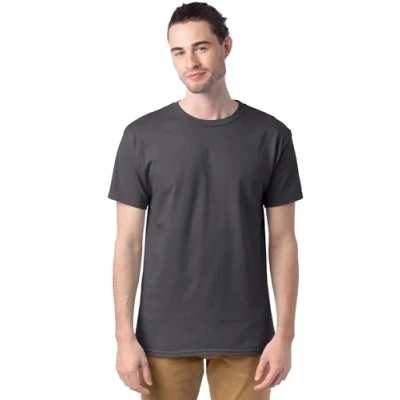 Abbildung von Hanes Herren Essentials Kurzarm, Vorteilspack (6er Pack) T Shirt, Rauchgrau, XL