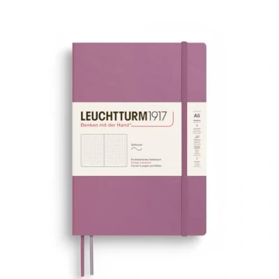 Abbildung von LEUCHTTURM1917 372201 Notizbuch Medium A5, Softcover Schreibbuch, 123 nummerierte Seiten, Dusty Rose, dotted