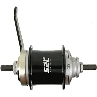 Abbildung von Sturmey Archer Unisex Erwachsene Duomatic Kick Shift Getriebenabe, Schwarz, 36 Loch