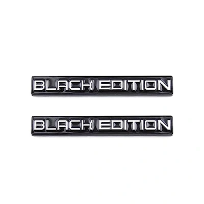 Abbildung von Generic Black Edition Metall Emblem (Schwarz Weiß, Auto Universal Passform)