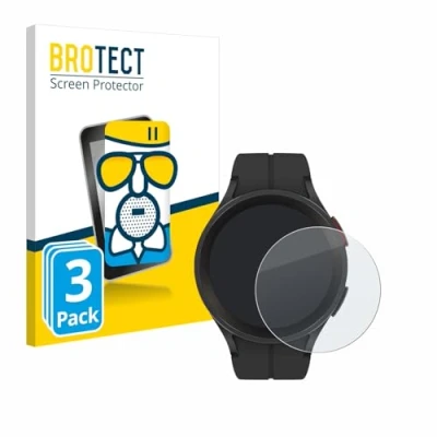 Abbildung von BROTECT Entspiegelungs Schutzglas für Samsung Galaxy Watch 5 Pro (3 Stück) Schutz Folie Panzerfolie Glas Matt [Extrem Kratzfest 9H, Anti Reflex]