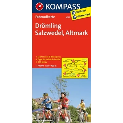 Abbildung von KOMPASS Fahrradkarte 3037 Drömling Salzwedel Altmark 1:70.000: reiß und wetterfest