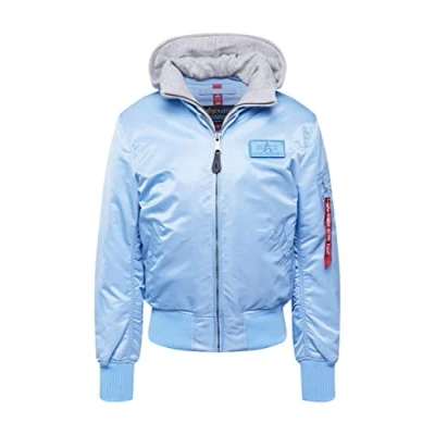 Abbildung von ALPHA INDUSTRIES Herren MA 1 D Tec Bomberjacke, Light Blue, L