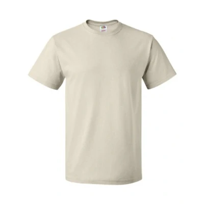 Abbildung von Fruit of the Loom Herren T Shirt, kurzärmlig, Grau, gebrochenes weiß, XXL