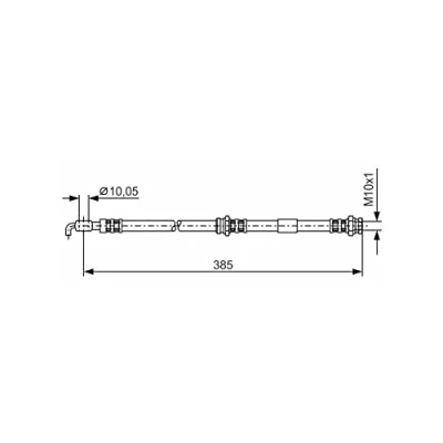 Abbildung von BOSCH 1 987 476 110 Bremsschläuche 375 M10x1 MAZDA: 323 F 6