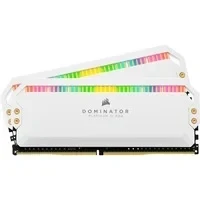 Abbildung von Corsair DOMINATOR PLATINUM RGB DDR5 RAM 32GB (2x16GB) 6200MHz CL36 Intel XMP iCUE Kompatibel Computer Speicher Weiß (CMT32GX5M2X6200C36W)