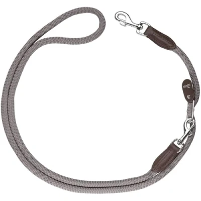 Abbildung von HUNTER FREESTYLE Vario Leine für Hunde, robust, wetterfest, 1,0 x 200 cm, grau