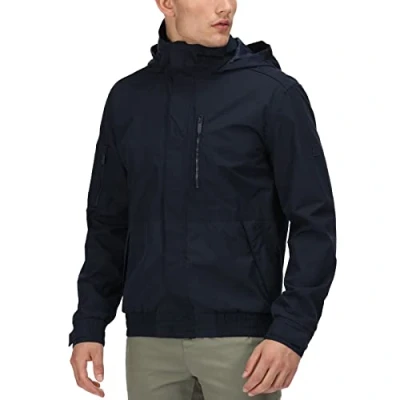 Abbildung von Feelding Herren ISOTEX wasserdichte, atmungsaktive, dehnbare Jacke. Mit DWR Material, Taschen und getapten Nähten. Zum Wandern geeignet.