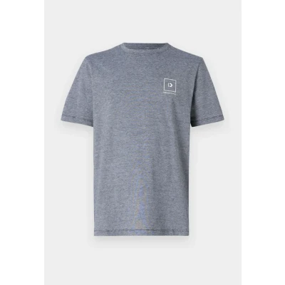 Abbildung von TOM Tailor Denim Rounded HEM Tshirt print, Herren, Größe: Small, Black/white