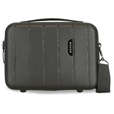 Abbildung von Movom Wood Mittlerer Koffer Schwarz 44,5x65x27,5 cms Hartschalen ABS TSA Schloss 68L 3,8Kgs 4 Doppelräder Erweiterbar