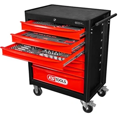 Abbildung von KS TOOLS 897.7215 Werkzeugwagen 1014mm 748mm 300kg 25kg Stahlblech