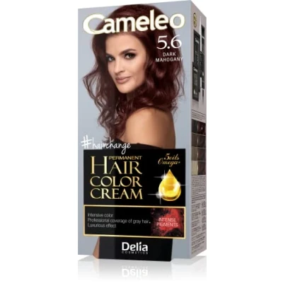 Abbildung von Cameleo Omega Plus Haarfarbe Dunkles Mahagoni Tiefgreifende, Dauerhafte Farbe Färbung Haarschutz Komplettes Färbungsset