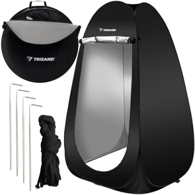Abbildung von TRIZAND Mobiler Strandumkleidezelt Duschzelt Toilettenzelt mit Tragetasche Wasserdicht Blickdicht Pop Up Zelt Wurfzelt Outdoor 23492