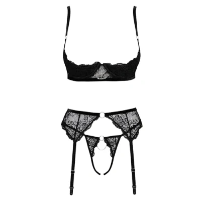 Abbildung von 3 teiliges Straps Set aus feiner Spitze mit Schmuckdetails