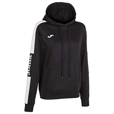 Abbildung von Joma Unisex 2XS Championship IV Kapuzenpullover, Schwarz/Weiß, XXS