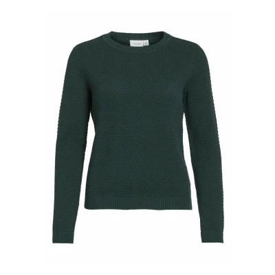 Abbildung von VILA Vidalo O NECK Strickpullover, Damen, Größe: Small, Ponderosa pine