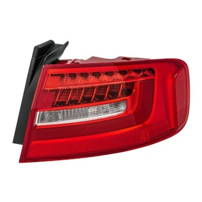Abbildung von HELLA 2SK 010 916 101 Rückleuchte rechts äusserer Teil LED, W16W 12 weiß/rot mit Glühlampe, Lampenträger AUDI: A4 B8 Limousine