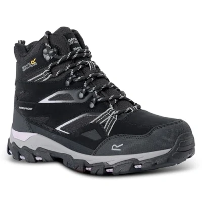 Abbildung von Regatta Womens Holcombe III Damen Wanderschuhe, Schwarz, Lila, Salbei, 39 EU