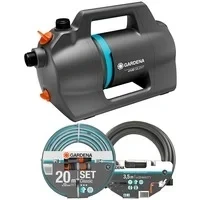 Abbildung von GARDENA Gartenpumpe 4100 Silent, 7m Saugschlauch inkl. Saugfilter &amp; Rückflussstopp