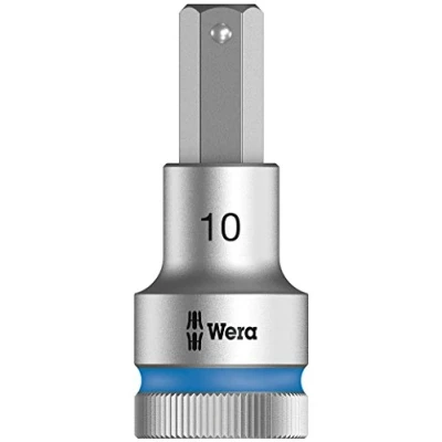 Abbildung von Wera 05003825001, Buchse, 1/2, Metrisch, 1 Kopf/Köpfe, 10 mm, Chrom Vanadium Stahl